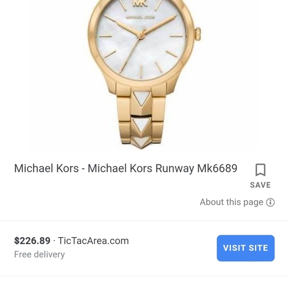 Michael Kors Ladies Watch Gold and Pearl - Picture 13 of 16